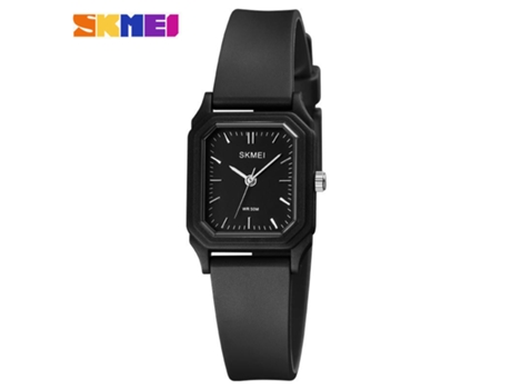 Reloj de Pulsera para Mujer, Relojes analógicos ultrafinos a Prueba de Agua de Cuarzo Cuadrado para niñas Estudiantes-Superficie Negra Negra LUUCOZK