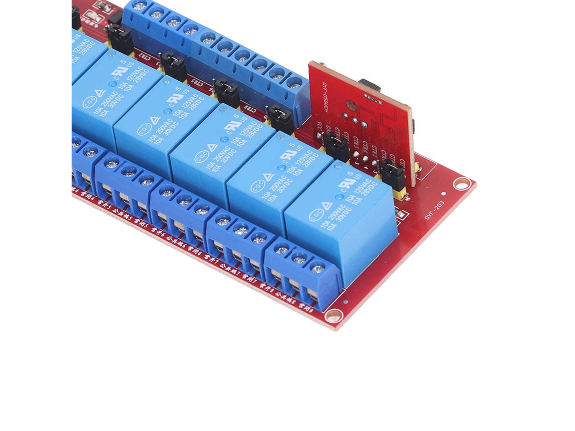 Placa Receptora De Relés De 8 Vías Y 10 A Para Control Remoto Inalámbrico Seguro De 5 V (hazlo Tú Mismo)