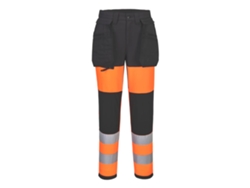Pantalón Alta Visibilidad Mujer Clase 1 Elástico Eco Wx2 Naranja/negro / 38