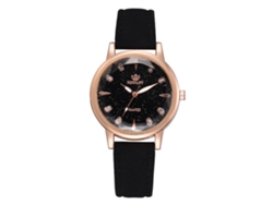 Reloj De Pulsera De Cuarzo Para Mujer Con Correa De Pu, Estilo Sencillo, Hipoalergénico.