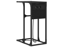 Mesilla de noche de roble negro 41,5x26x60,5 cm MAISON EXCLUSIVE