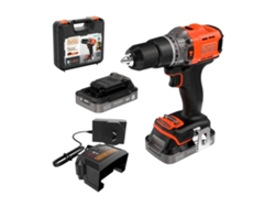 Taladro percutor BLACK+DECKER BCD383D2XK-QW de 18 V y 2 Ah