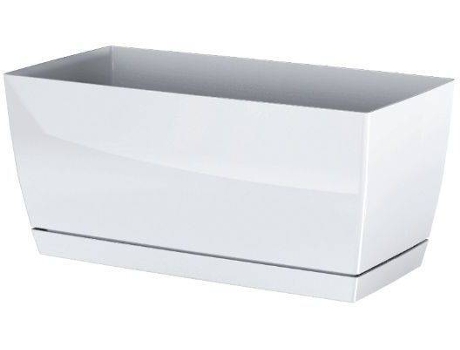 Maceta PROSPERPLAST Coubi Case P (Blanco - 24 x 12 x 11 cm)