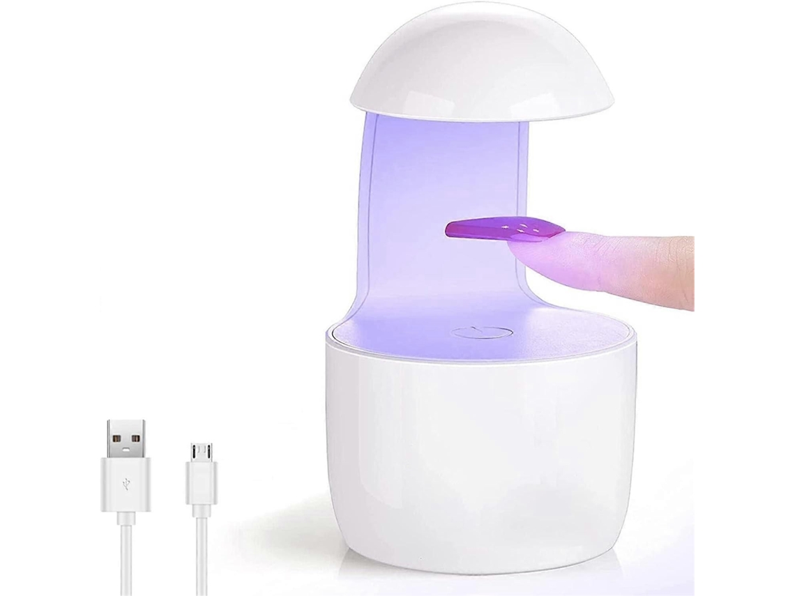 Mini lámpara UV de 5 W para uñas con esmalte en gel, lámpara LED USB portátil para uñas en casa y salón GOKOCO