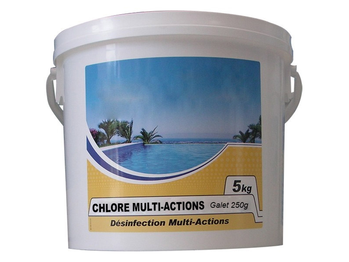 Cloro multifunción lento 250g 5kg chlore multi-actions 250 - NMP