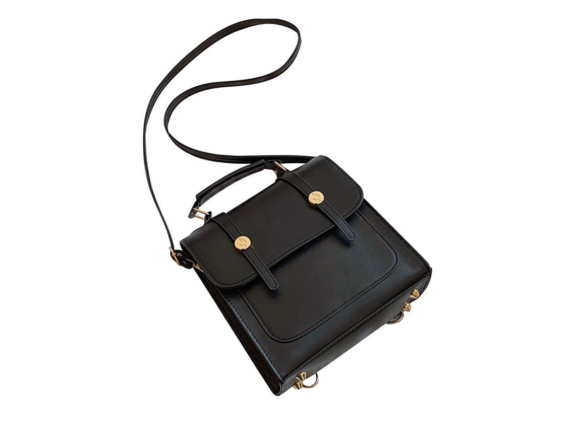 Mochila De Pu De Gran Capacidad Para Mujer, Elegante Y Moderna, Ideal Para Viajes, Compras Y Uso Diario - Negra