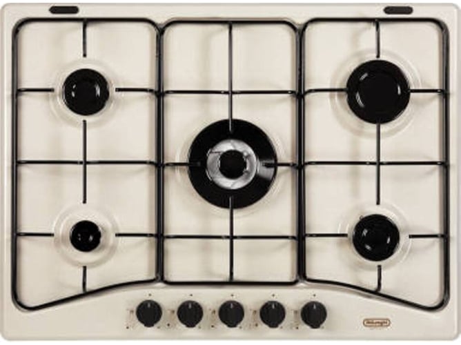 Placa de Gas DELONGHI SF 57 AVT (Gas Butano-propano - 68 cm - Negro)