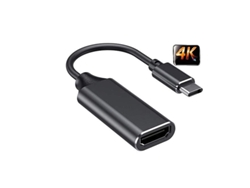 Adaptador USB-C a HDMI 4K, compatible con MacBook Air, iPad Pro 2018 y más con Thunderbolt 3 (negro)