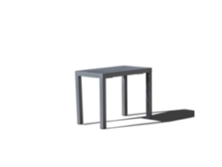 Mesa de Jardín CONCEPT U Olhao 2-10 Plazas (Gris - Aluminio - 229x100x75 cm)