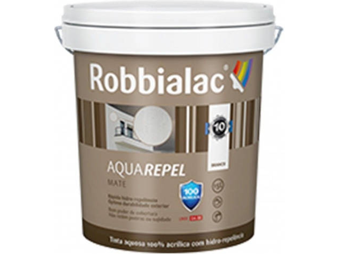 Pintura Acrílica ROBBIALAC Aquarepel (Blanco - 15 L)