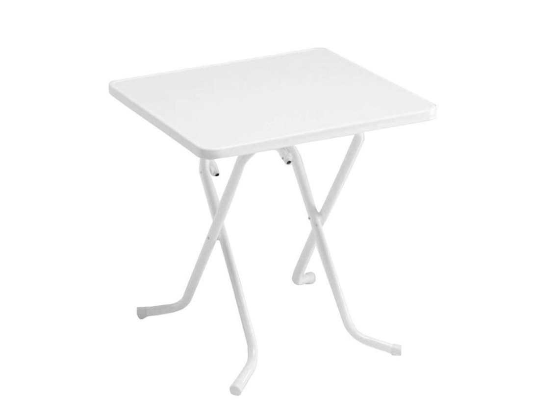 Mesa plegable r22b 70x70 cm blanca