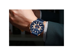 Reloj Hombre Curren 8363 Cuarzo Acero Inoxidable Cronógrafo Resistente Al Agua Luminoso