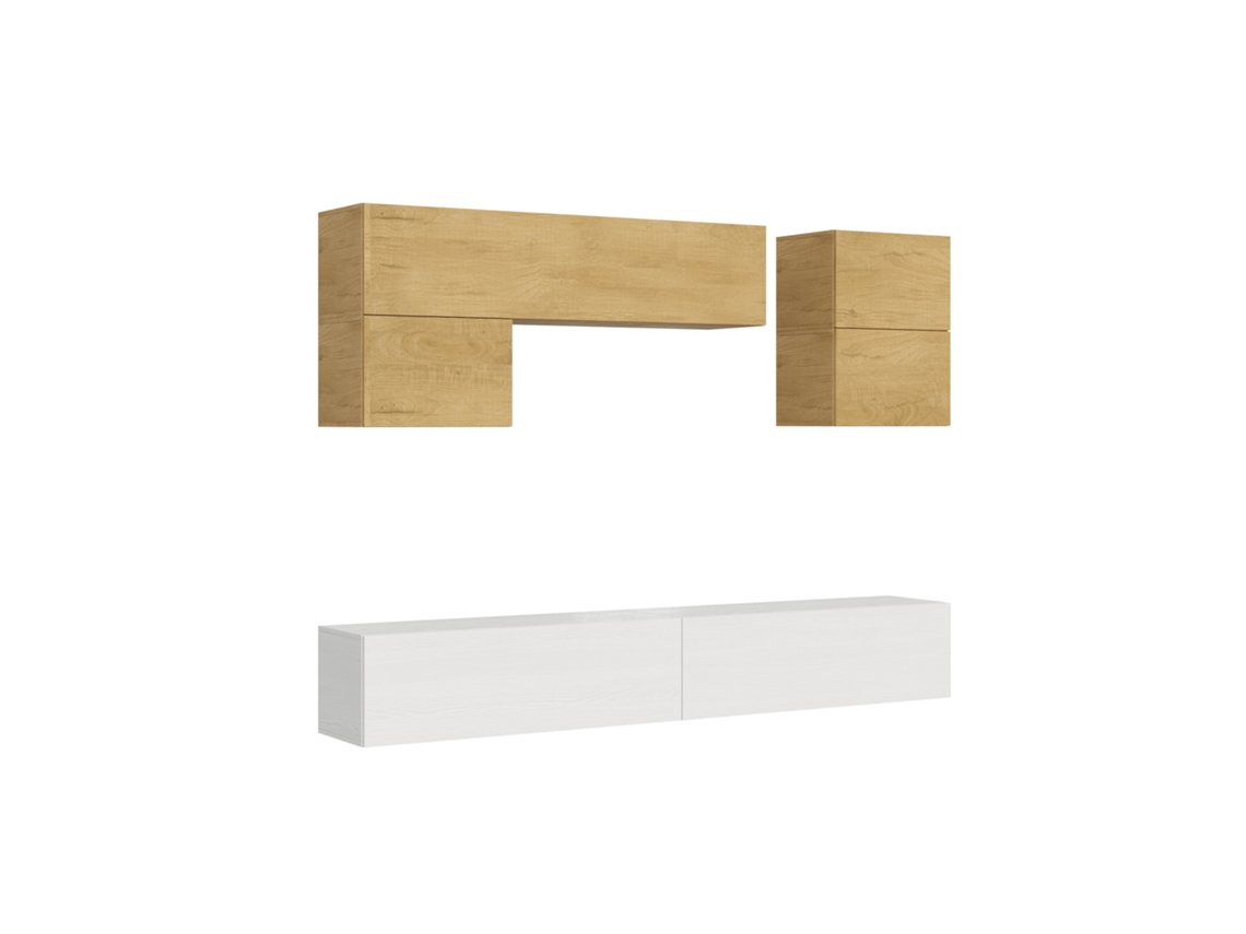 Composición de pared de habitación H12 W.268 D.39.2 Itamoby