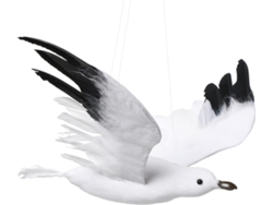 Adorno Techo Rústico Costero Diseño Gaviota Musgo Decoración Colgante Bodas Hogar