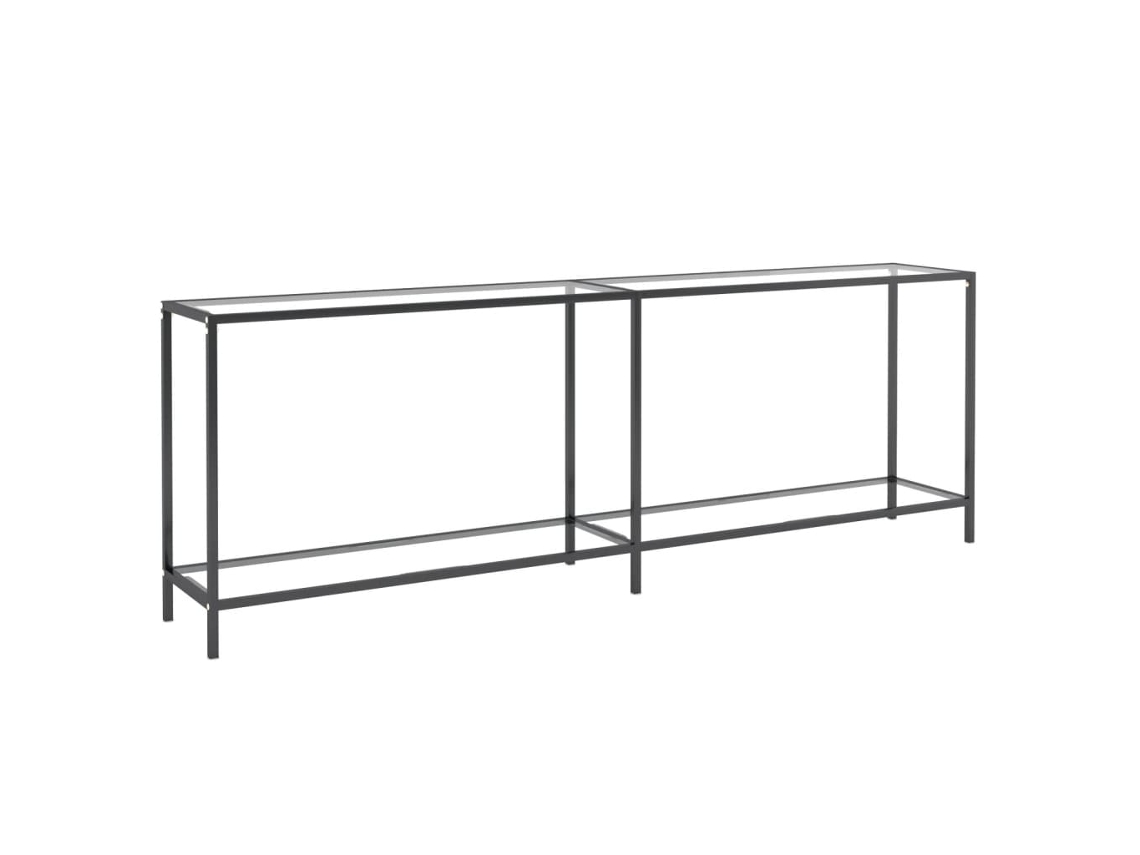Mesa consola VIDAXL Transparente Cristal (220x35x75.5 cm)