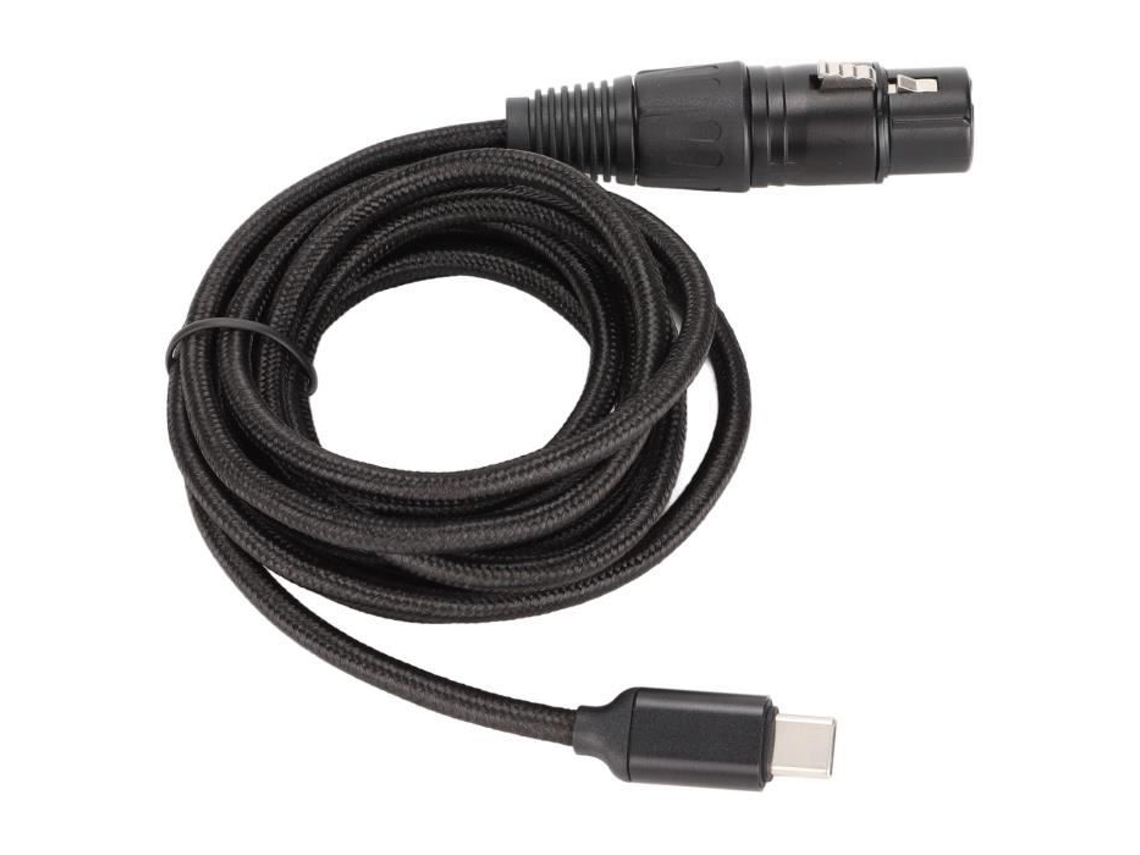 HURRISE Usb C a Xlr Cable hembra Grabación de alta calidad Plug And Play