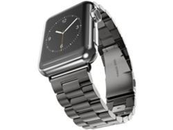 Pulseira De Aço Inoxidável Preta De 45 Mm Para Apple Watch Series 7