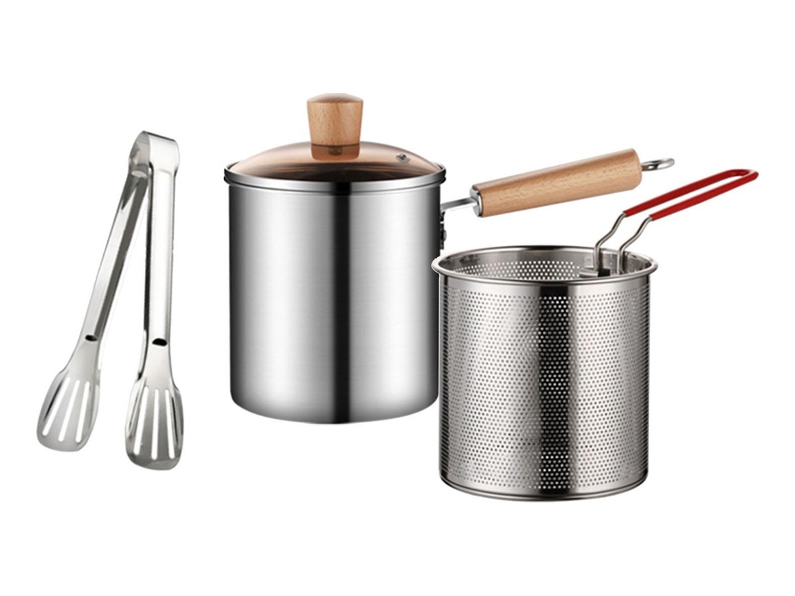 Olla honda para cocina, olla con clip para cesta slowmoose