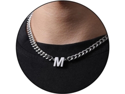 2026-cadena De Eslabón Cubano Con Letra Inicial A-z De Acero Inoxidable 6.5mm 18+2 Pulgadas Para Hombres Mujeres Niños Regalo De Joyería