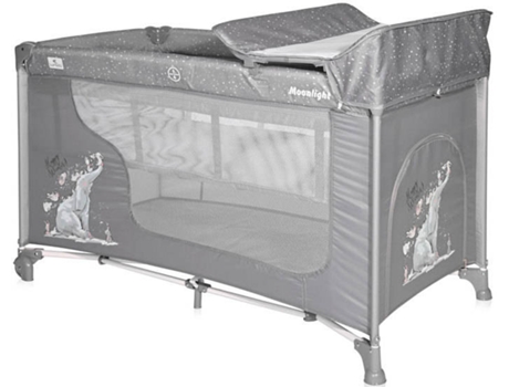 Cuna de Viaje 2 Niveles LORELLI Moonlight Grey Fun