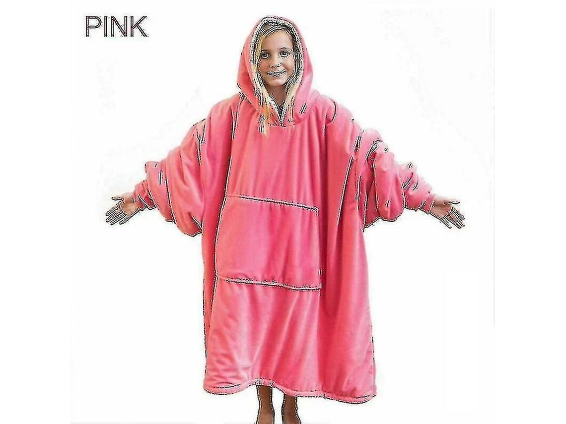 2026-chaqueta Con Capucha De Manta Ultra Plush Oversize Suave Reversible Con Bolsillo Para Uso Casero Y Exterior