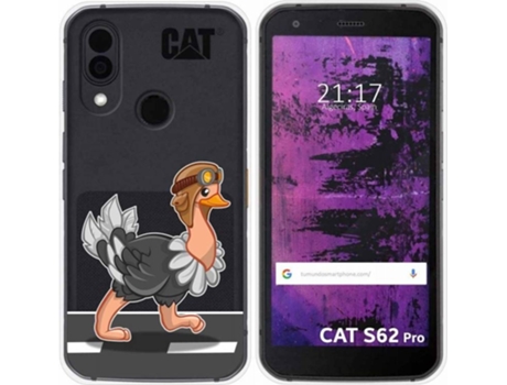 Carcasa CAT S62 Pro TUMUNDOSMARTPHONE Avestruz Multicolor