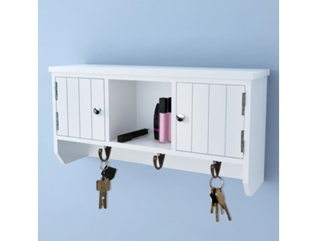 MAISON EXCLUSIVE - Armario de pared para llaves y joyas con puertas y ganchos