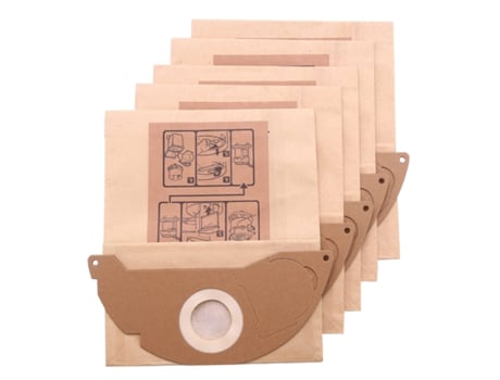 5 peças aspirador de pó de papel sacos de lixo para karcher wd2250 a2004