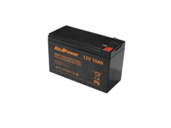 Batería de ciclo profundo (AGM) de 12 V y 10 Ah: diseñada específicamente para bicicletas eléctricas, scooters y sistemas fotovoltaicos. Conexión Faston T2.