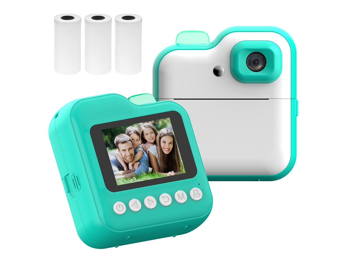 Cámara Infantil Con Impresora Térmica Instantánea, 48 Mp, Pantalla De 2,4 Pulgadas Y 3 Rollos De Papel.