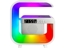 Admite Cable De Carga, Altavoz Bluetooth 5.0, Fm Multifuncional, Tf, Luz Nocturna Rgb, Estación Para Smartphone A