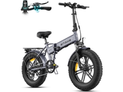 Bicicleta eléctrica plegable Engwe EP 2 Boost con batería extraíble de 48V 13Ah, autonomía de hasta 120km, motor de 250W, neumáticos gruesos de 20x4.0 pulgadas, Shimano de 7 velocidades