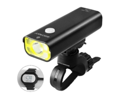 Faro delantero para bicicleta de 400 lúmenes con control remoto, IPX8, color negro, Yizhood