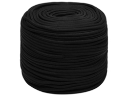 Cuerda de trabajo de poliéster negro de 10 mm y 50 m HARLANV1