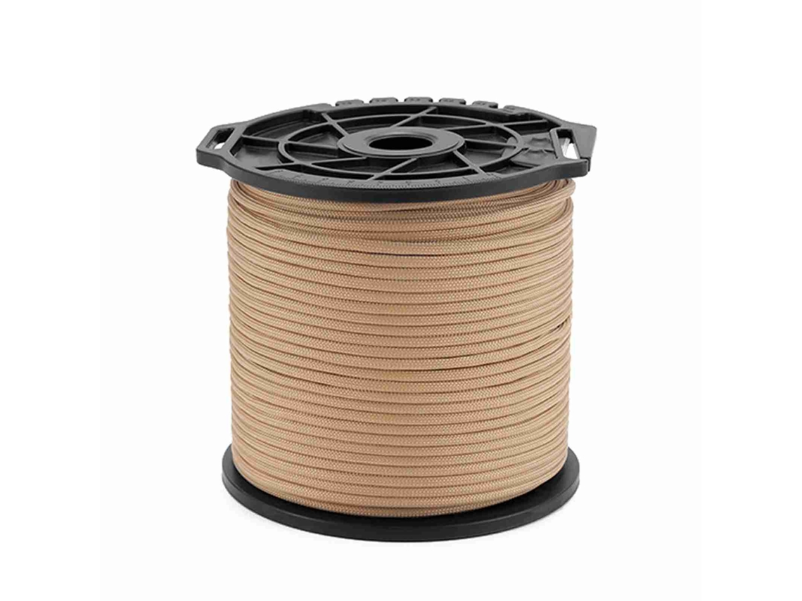 Cuerda De Paracord De 9 Núcleos, 4 Mm, 100 M, Multifuncional Para Camping, Lavandería, Tiendas De Campaña Y Montañismo, Con Carrete.
