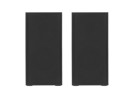 Altavoces TELLUR Basic 2.0, 6W, USB/Jack, Caja de madera, Control de volumen, negro