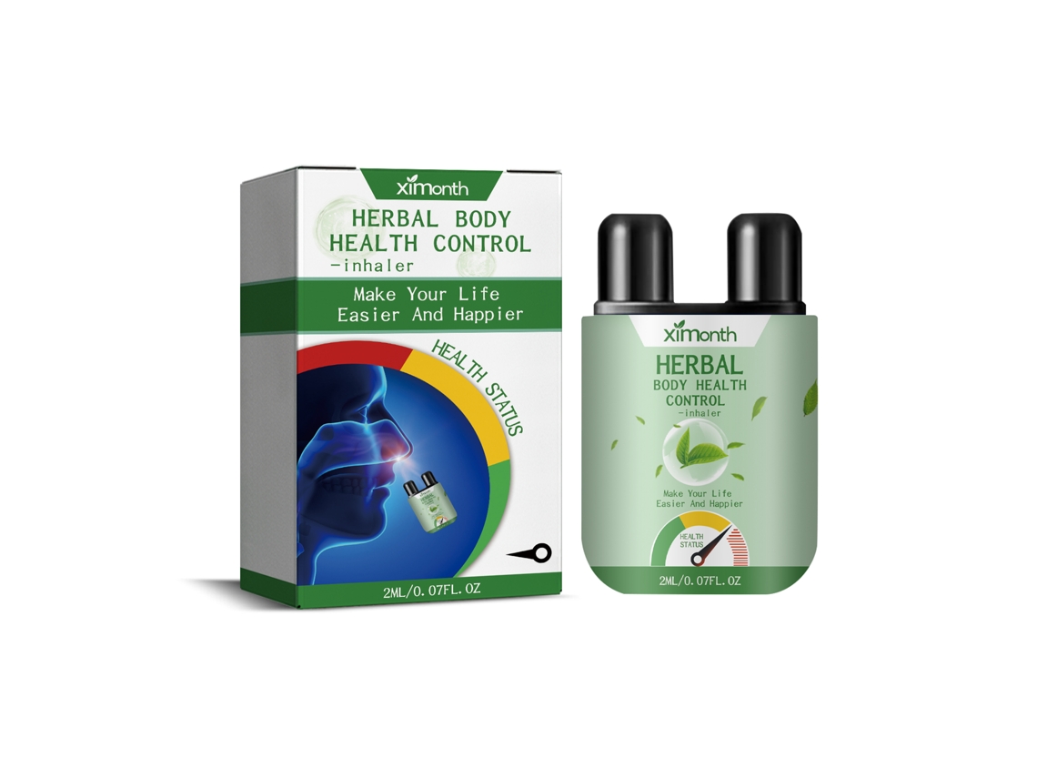 El inhalador nasal herbal Ximonth alivia la congestión.