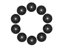 10 Pasacables De Goma De Doble Cara Para Cableado Flexible En Interiores, Aptos Para Paredes.