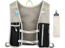 Mochila de hidratación con luces reflectantes para senderismo, con botella, correa de hombro ajustable y detalle reflectante - Vayotoy