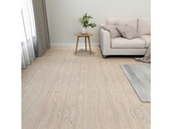 Tarimas De Suelo Autoadhesivas 20 Uds Pvc Marrón Claro 1,86 M²