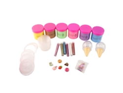 Kit de massinha de modelar Rebe com 6 peças, brinquedo antiestresse, faça você mesmo sorvete para crianças