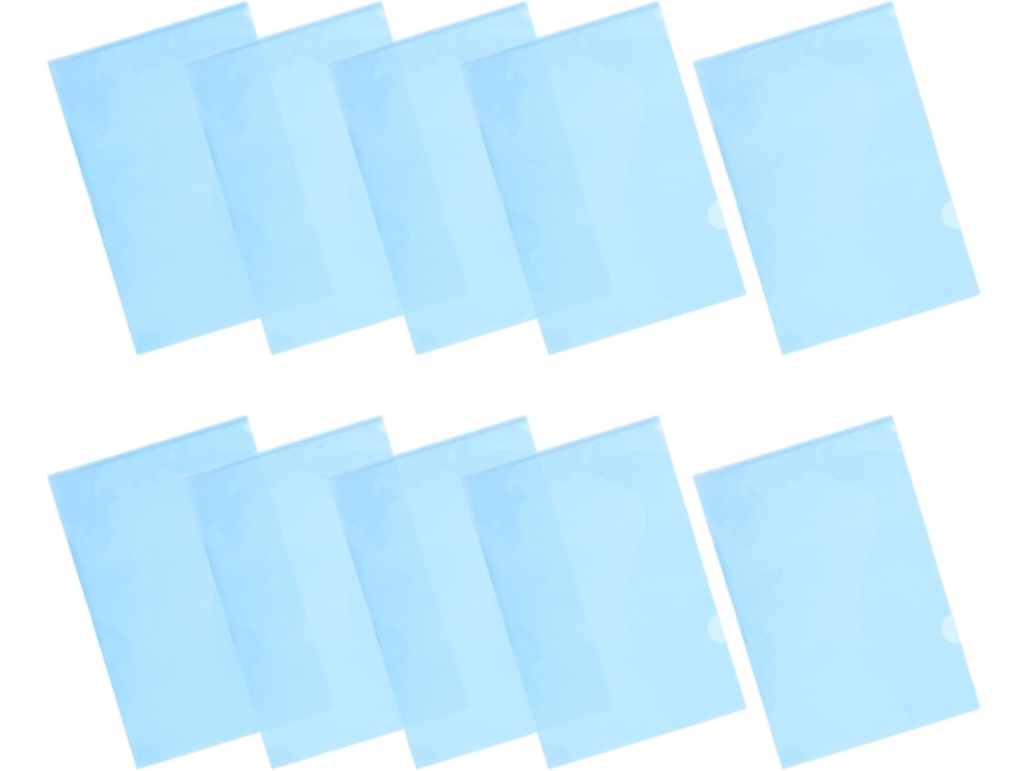 Paquete De 30 Fundas De Plástico Azules Tamaño A4, 31 X 22 Cm, 18 Micras De Grosor, Organizador De Documentos