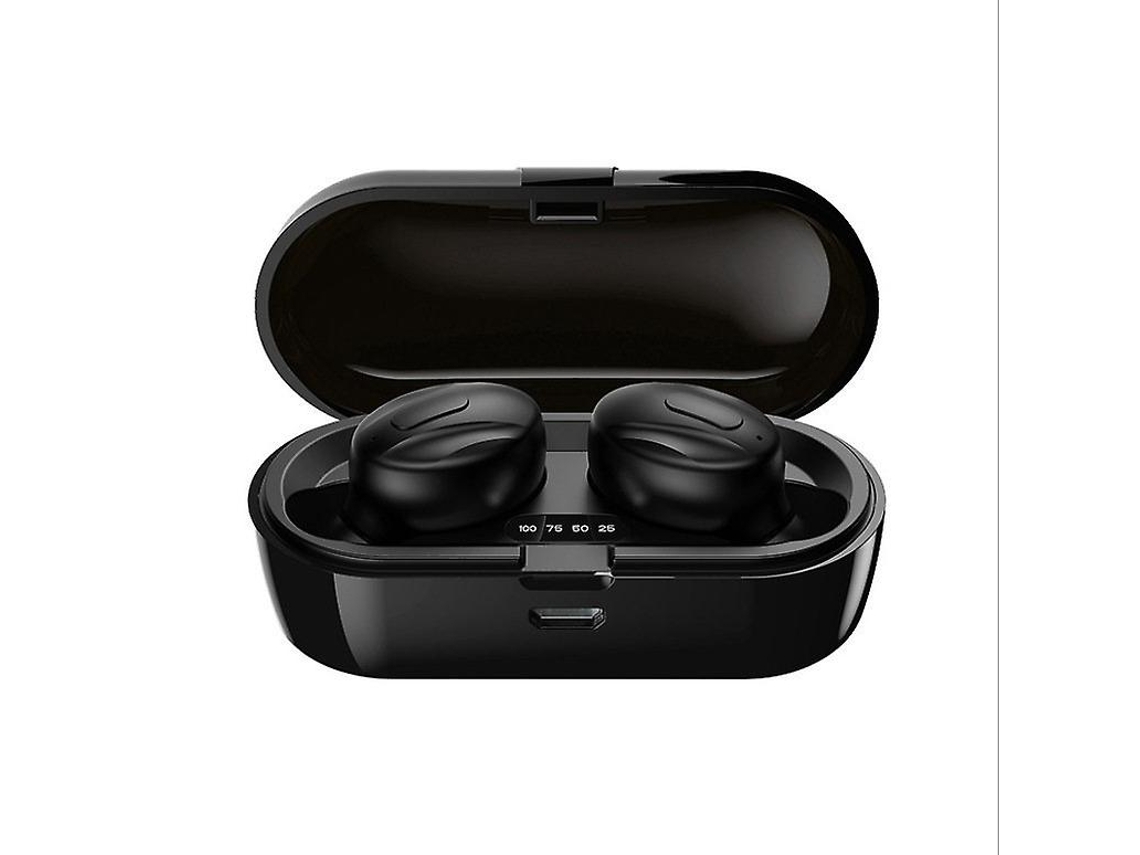 YEMAESRE Auriculares estéreo supraaurales impermeables Bluetooth Tela Negro