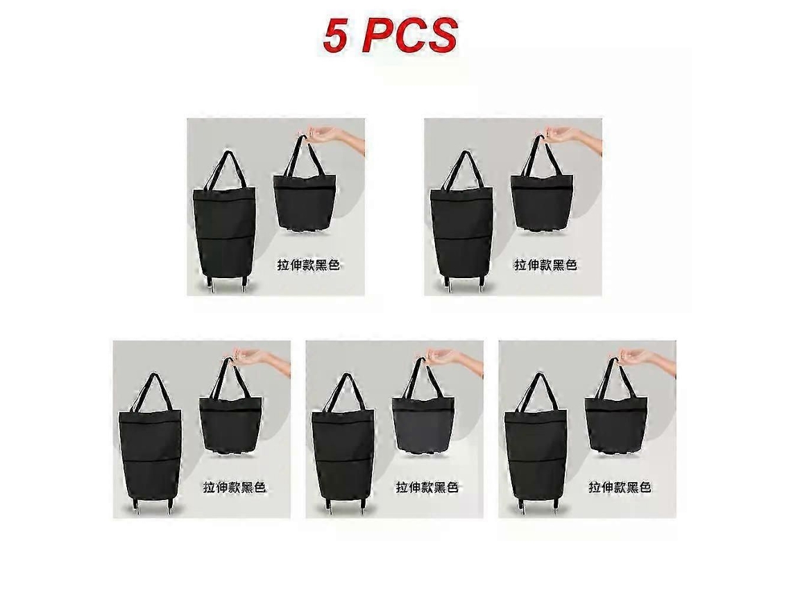Bolsa de compras plegable, carrito con ruedas, organizador de verduras, portátil. GOKOCO