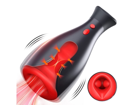 Masturbador masculino de extrusión automática ajustable, taza de masturbación con bomba inflable (negro) YIZHOOD
