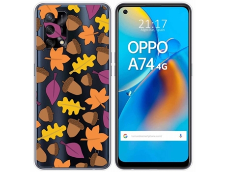 Carcasa Oppo A74 4G TUMUNDOSMARTPHONE Dibujos Transparente Multicolor