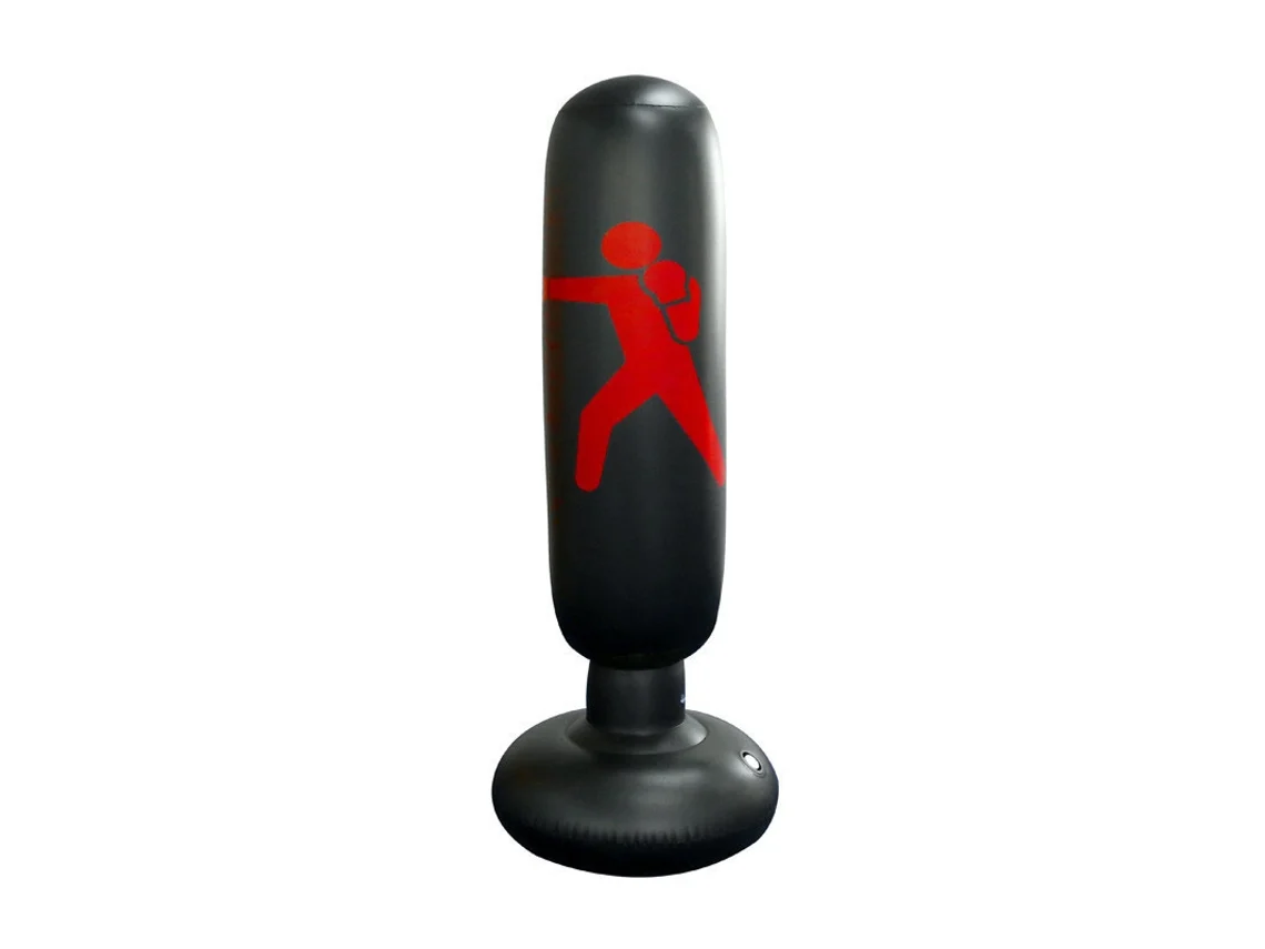 Saco de Boxeo Inflable Vertical de PVC para Entrenamiento CUICH (negro)