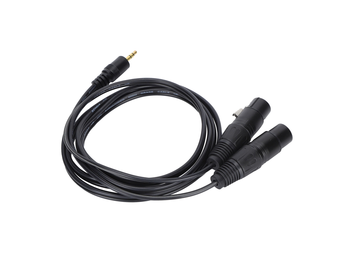 Cable Divisor En Y Con Conectores Xlr Hembra Dobles A 3,5 Mm (1/8 De Pulgada) Con Cobre Libre De Oxígeno, 1,5 M