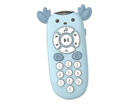 Bebé Colorido Música Eléctrica Tv Control Remoto Teléfono Móvil Azul