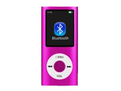Reproductor de MP3 con Bluetooth al por mayor, tarjeta insertable, Walkman MP4 portátil para estudiantes, libro de lectura especial, MP3, tarjeta host Bluetooth rosa, auriculares de 16 g de segunda generación